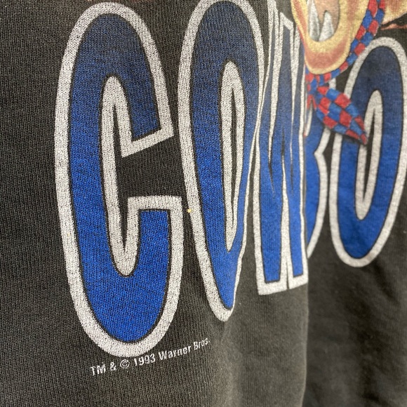 VINTAGE 1993 Looney Tunes Cowboy Crewneck - Picture 3 of 5